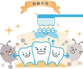 歯垢が落ちるしくみ